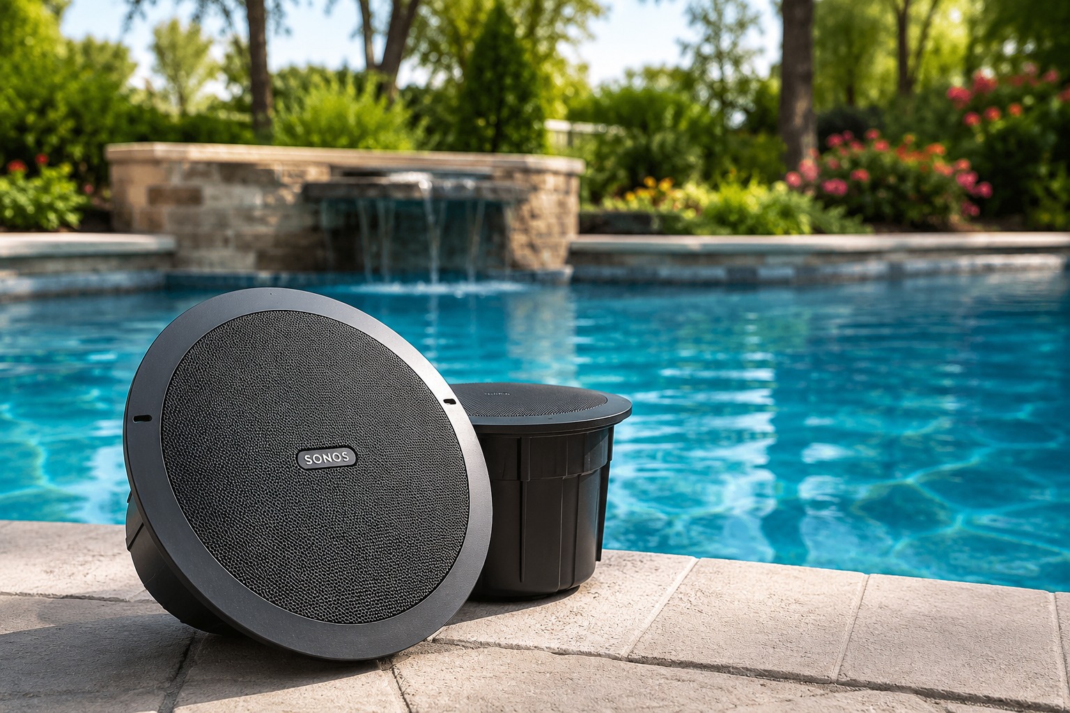 Pool Speakers (In-Ground) installation example