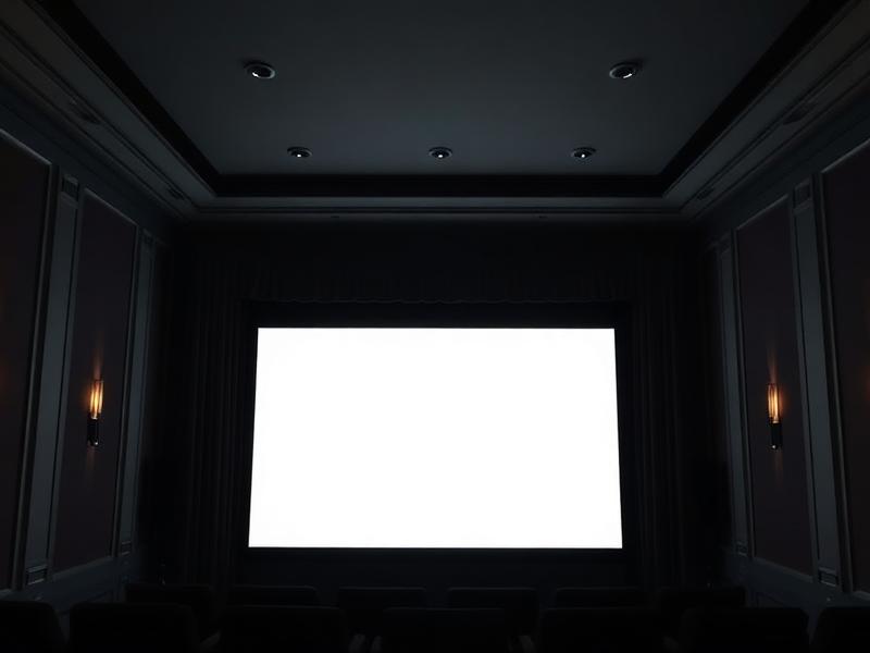 Projector Screen installation example