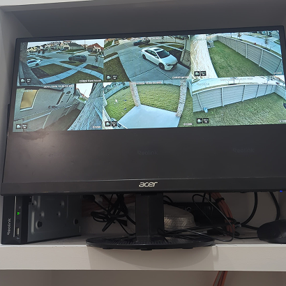 Security camera system setup