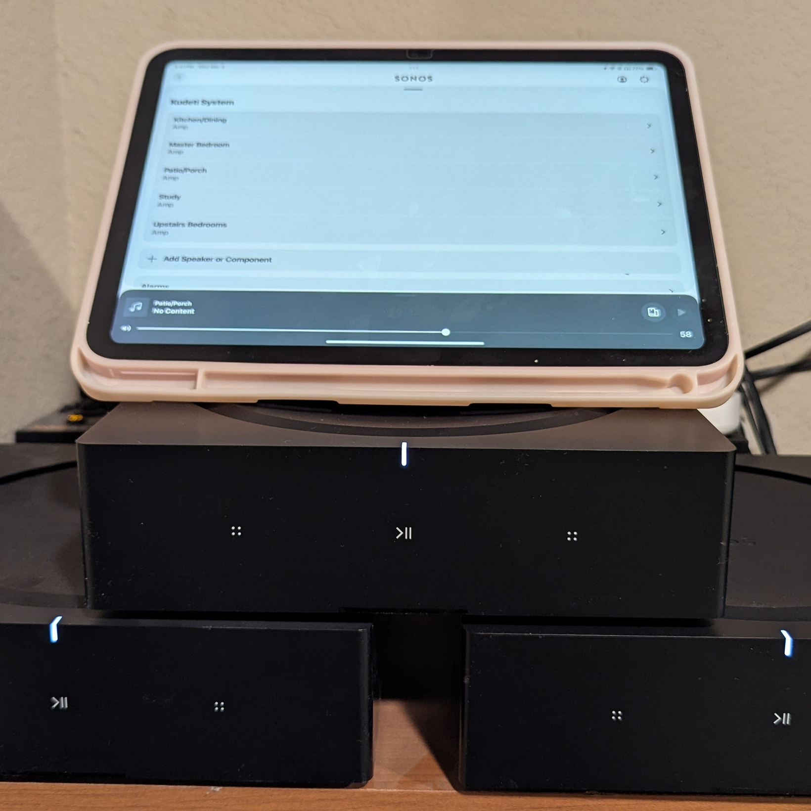Sonos multi-room audio setup